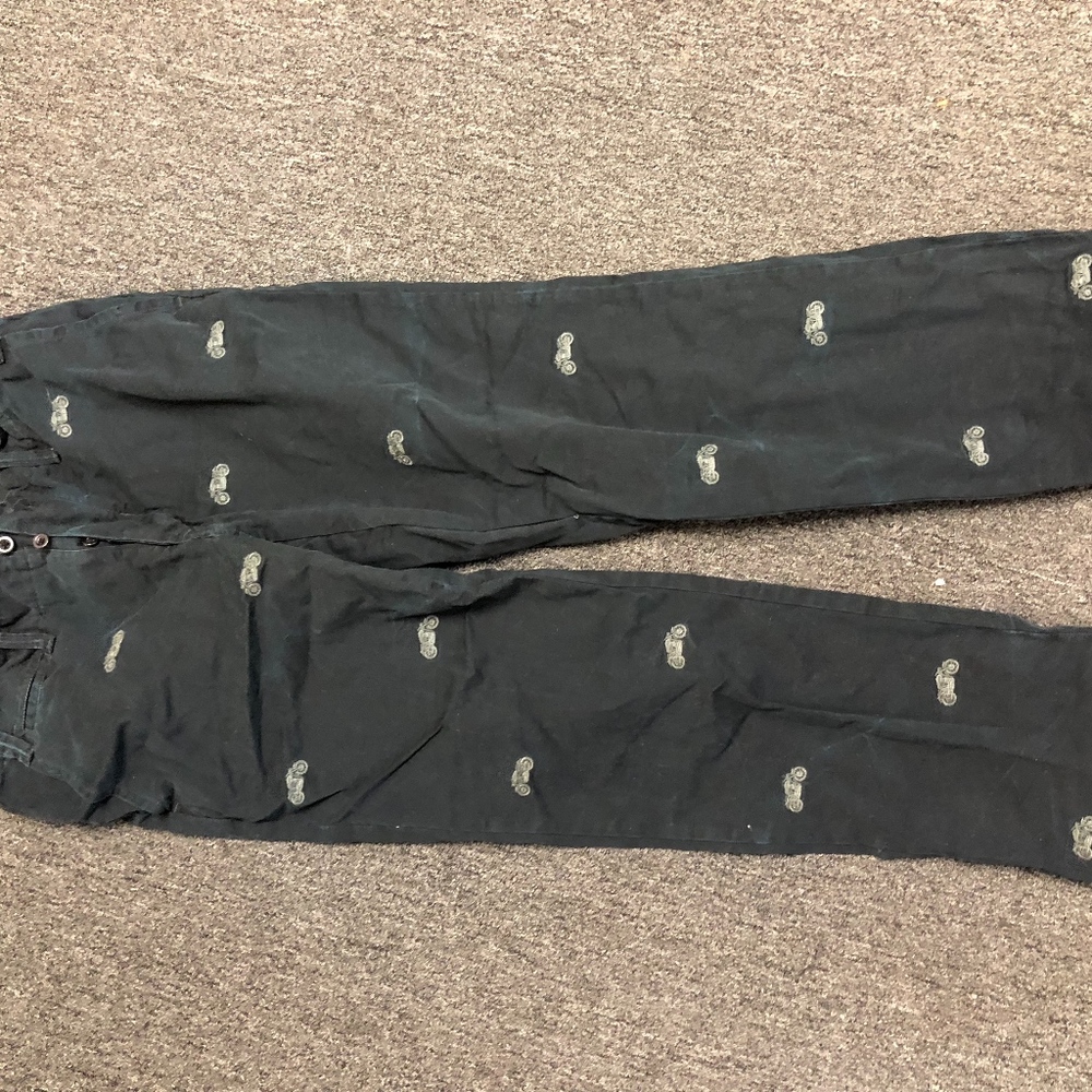 ralph lauren embroidered pants